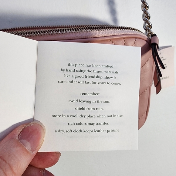 Nwt Kate Spade Pink Quilted Crossbody Bag - Picture 7 of 13